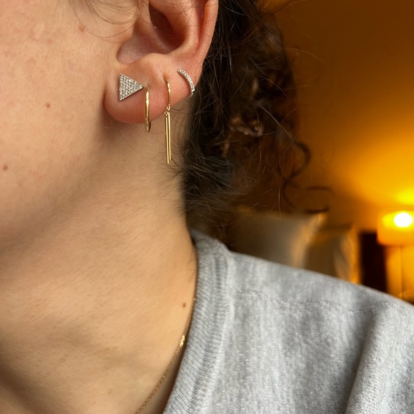 Diamond earrings - Picture 4 of 5